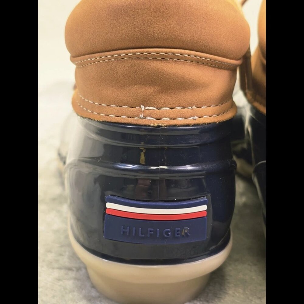 Tommy Hilfiger T-WHEAT-T‎ Boots Womens 7M Blue/Tan Rubber Clean! - Picture 12 of 15